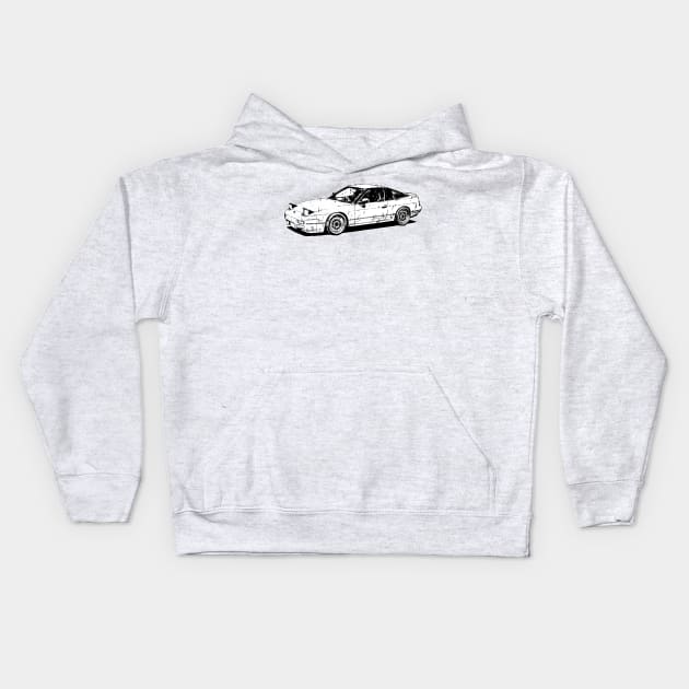 Miyahara's Toyota MR2 [ Initial D ] Kids Hoodie by Tad